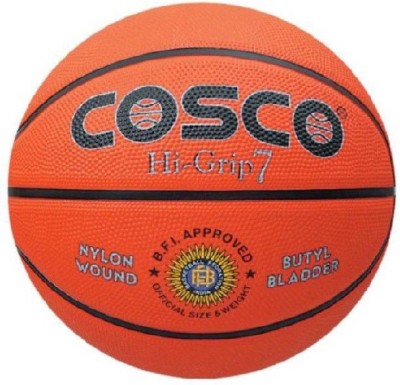 

Cosco Hi-Grip Basketball - Size: 7(Pack of 1, Multicolor), Orange