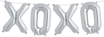 Balloons Solid 13973 Airwalker(Silver, Pack of 1)