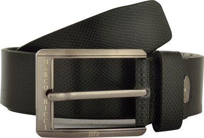 

MARCO RICCI Men Formal Black Genuine Leather Belt
