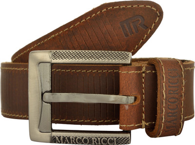 

MARCO RICCI Men Casual Brown Genuine Leather Belt