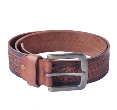 

Code Max Men Brown Genuine Leather Belt