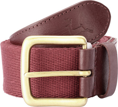 Next Look Men Maroon Artificial Leather Belt