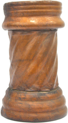 

Bubblewrap Leather candleholder Wooden 1 - Cup Candle Holder(Brown, Pack of 1)