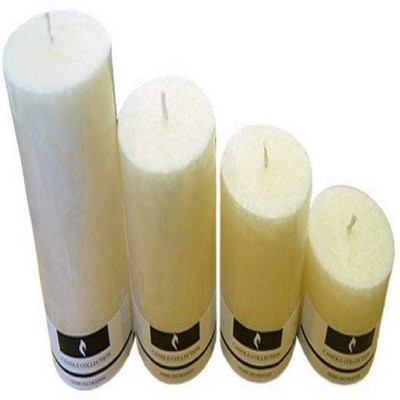 

Scented Pillar Candles Set-White Color | Pack of 4 Different Size Candles Sce Candle(White, Pack of 4)