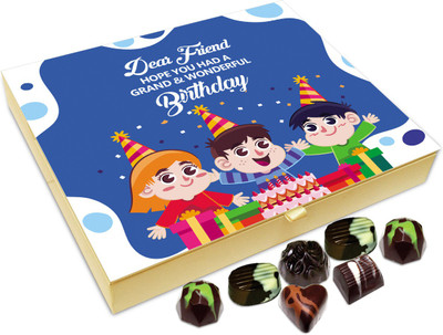 

Chocholik Gift Box - Dear Friend Hope You Had A Grand Birthday Chocolate Box - 20pc Truffles(240 g)