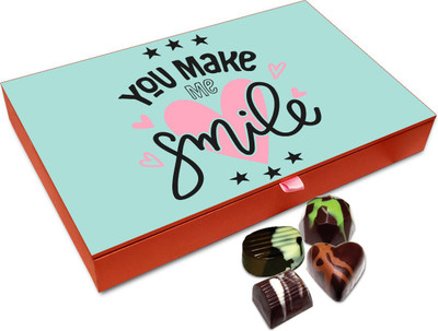 

Chocholik Gift Box - You Always Make Me Smile Chocolate Box - 12pc Truffles(144 g)