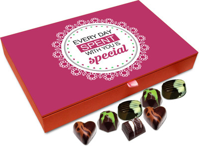 

Chocholik Gift Box - Every Day Spent With You Special Chocolate Box - 12pc Truffles(144 g)