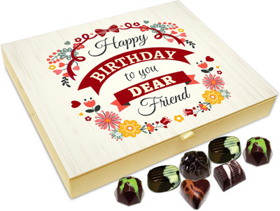 

Chocholik Gift Box - A Very Happy Birthday To You My Crazy Friend Chocolate Box - 20pc Truffles(240 g)