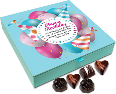 

Chocholik Gift Box - Happy Birthday Friend Enjoy Your Birthday Chocolate Box - 9pc Truffles(108 g)