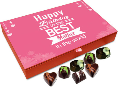 

Chocholik Gift Box - Happy Birthday To The Best Mother In The World Chocolate Box - 12pc Truffles(144 g)