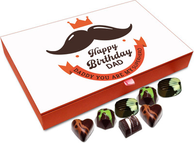

Chocholik Gift Box - Happy Birthday Dad You Are MY Superhero Chocolate Box - 12pc Truffles(144 g)