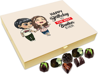 

Chocholik Gift Box - Happy Birthday To The Best Brother Ever Chocolate Box - 20pc Truffles(240 g)