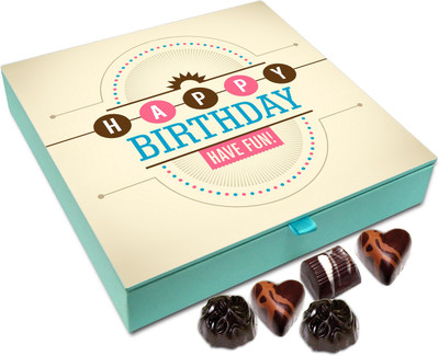 

Chocholik Gift Box - Happy Birthday Have Fun Chocolate Box - 9pc Truffles(108 g)