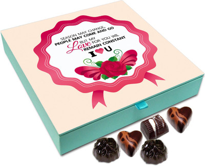 

Chocholik Gift Box - My Love For You Will Remain Constant Chocolate Box - 9pc Truffles(108 g)