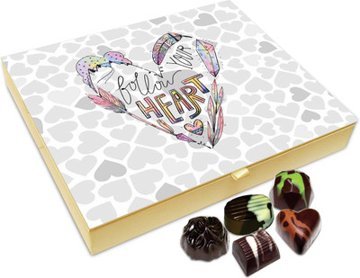 

Chocholik Gift Box - Follow Your Heart Chocolate Box - 20pc Truffles(240 g)
