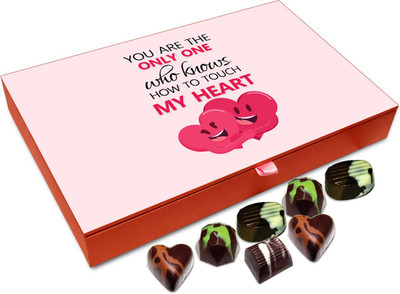 

Chocholik Gift Box - You Are The Only One Who Knows How To Touch My Heart Chocolate Box - 12pc Truffles(144 g)