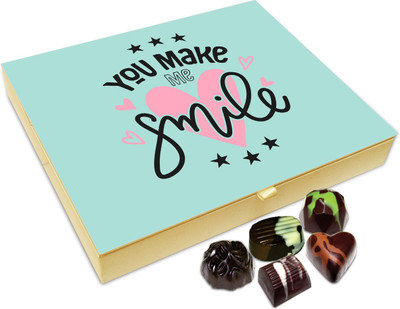 

Chocholik Gift Box - You Always Make Me Smile Chocolate Box - 20pc Truffles(240 g)