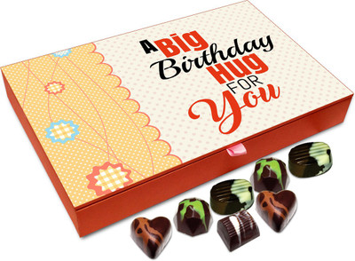 

Chocholik Gift Box - A Big Birthday Hug For You Chocolate Box - 12pc Truffles(144 g)