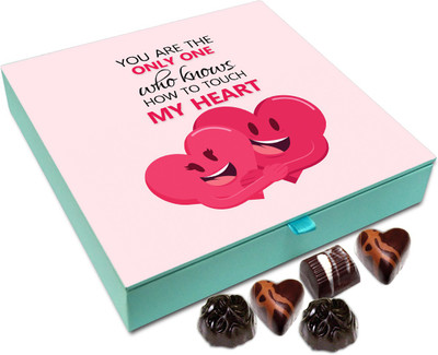 

Chocholik Gift Box - You Are The Only One Who Knows How To Touch My Heart Chocolate Box - 9pc Truffles(108 g)