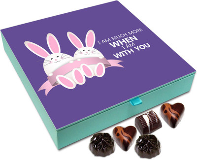 

Chocholik Gift Box - I Am Much More When I Am With You Chocolate Box - 9pc Truffles(108 g)