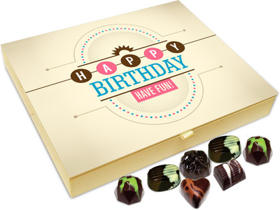 

Chocholik Gift Box - Happy Birthday Have Fun Chocolate Box - 20pc Truffles(240 g)