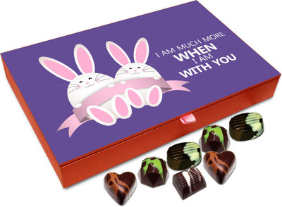 

Chocholik Gift Box - I Am Much More When I Am With You Chocolate Box - 12pc Truffles(144 g)