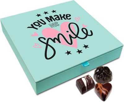 

Chocholik Gift Box - You Always Make Me Smile Chocolate Box - 9pc Truffles(108 g)