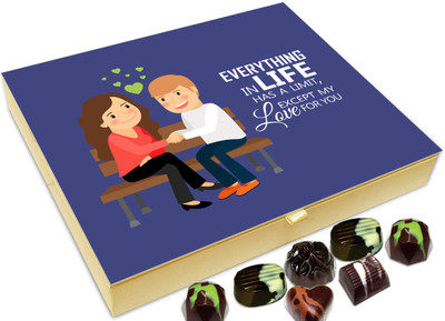 

Chocholik Gift Box - My Love For You Has NO Limit Chocolate Box - 20pc Truffles(240 g)