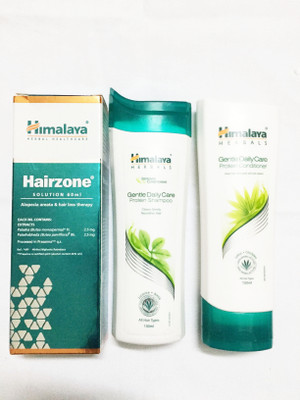 

Himalaya Gentle Daily Care Protein Shampoo, Gentle Daily Care Protein Conditioner, Bleminor Anti Blemish Cream(Set of)