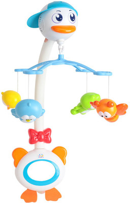 

Kiditos Musical Cot Mobile Bell Cute Bed Hanging for Newly Born (Day & Night Mode)(Multicolor)