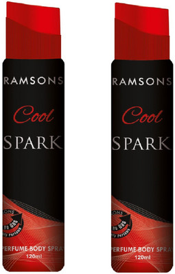 

Ramsons Cool Spark No Gas Perfume Body Spray Combo Pack of 2 Perfume Body Spray - For Men & Women(240 ml, Pack of 2)