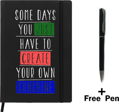 

Hamee A5 Notebook(Designer Printed Premium Leather A5 Notebook - 200 pages, A5 size, Multicolor)