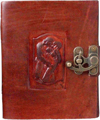 

Crafts A5 Diary(Embossed leather diary, Brown)