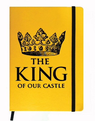 

Hamee A5 Notebook(Designer Printed Yellow Leather A5 Notebook - 200 pages, A5 size King of our castle, Yellow)