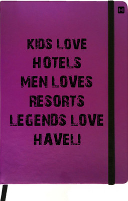 

Hamee A5 Notebook(Designer Printed Purple Leather A5 Notebook - 200 pages, A5 size Legends, Purple)