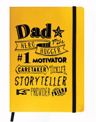 

Hamee A5 Notebook(Designer Printed Yellow Leather A5 Notebook - 200 pages, A5 size Hero No. 1, Yellow)