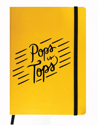 

Hamee A5 Notebook(Designer Printed Yellow Leather A5 Notebook - 200 pages, A5 size Pops Is Tops, Yellow)