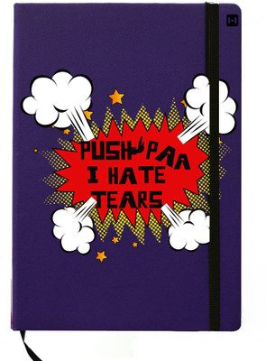 

Hamee A5 Notebook(Designer Printed Blue Leather A5 Notebook - 200 pages, A5 size Hate Tears, Blue)