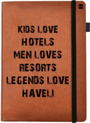 

Hamee A5 Notebook(Designer Printed Brown Leather A5 Notebook - 200 pages, A5 size Legends, Brown)