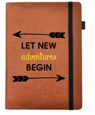 

Hamee A5 Notebook(Designer Printed Brown Leather A5 Notebook - 200 pages, A5 size New Adventures, Brown)