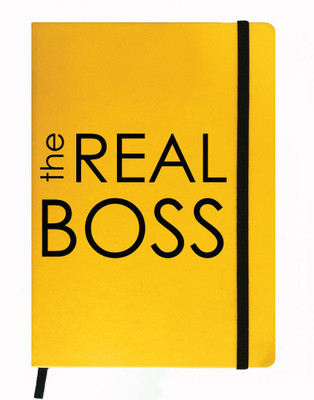 

Hamee A5 Notebook(Designer Printed Yellow Leather A5 Notebook - 200 pages, A5 size The real Boss, Yellow)