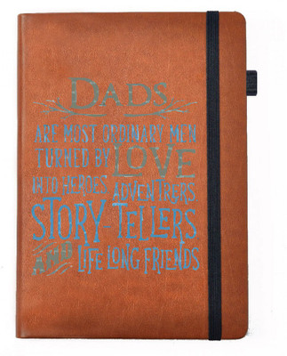 

Hamee A5 Notebook(Designer Printed Brown Leather A5 Notebook - 200 pages, A5 size Turned By Love into Heros, Brown)