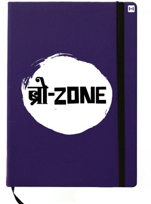 Hamee A5 Notebook(Designer Printed Blue Leather A5 Notebook - 200 pages, A5 size Bro Zone, Blue)