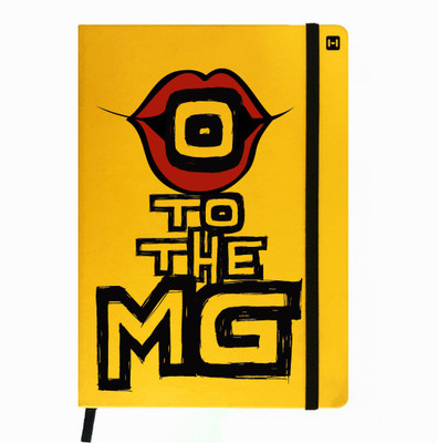 

Hamee A5 Notebook(Designer Printed Yellow Leather A5 Notebook - 200 pages, A5 size Kiss Bomb, Yellow)