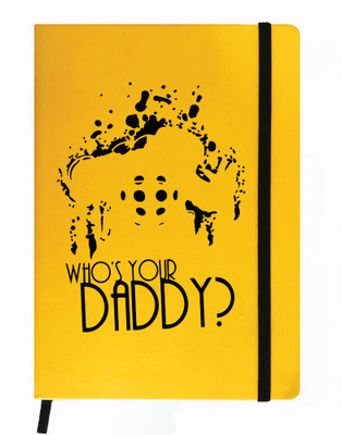 

Hamee A5 Notebook(Designer Printed Yellow Leather A5 Notebook - 200 pages, A5 size Who's your Daddy , Yellow)