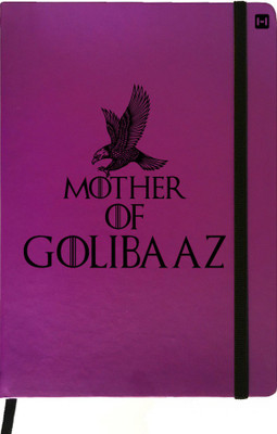 

Hamee A5 Notebook(Designer Printed Purple Leather A5 Notebook - 200 pages, A5 size Golibaaz, Purple)