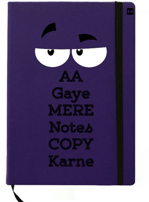

Hamee A5 Notebook(Designer Printed Blue Leather A5 Notebook - 200 pages, A5 size Copy Cat, Blue)