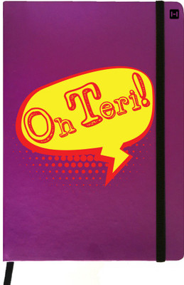 

Hamee A5 Notebook(Designer Printed Purple Leather A5 Notebook - 200 pages, A5 size Oh Teri, Purple)