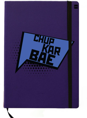 

Hamee A5 Notebook(Designer Printed Blue Leather A5 Notebook - 200 pages, A5 size Chup Kar BAE, Blue)