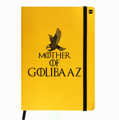 

Hamee A5 Notebook(Designer Printed Yellow Leather A5 Notebook - 200 pages, A5 size Golibaaz, Yellow)